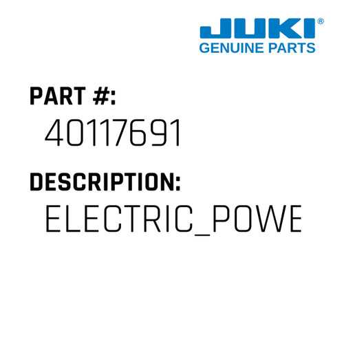 Electric Power Cord Bs - Juki #40117691 Genuine Juki Part