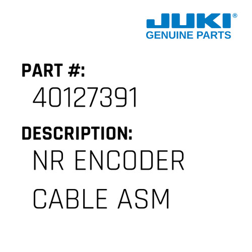Nr Encoder Cable Asm - Juki #40127391 Genuine Juki Part