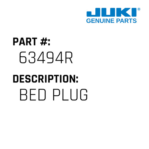 Bed Plug - Juki #63494R Genuine Juki Part