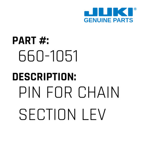 Pin - Juki #660-1051 Genuine Juki Part