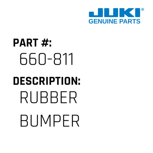 Rubber Bumper - Juki #660-811 Genuine Juki Part