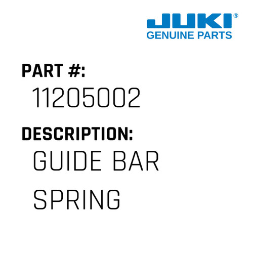 Guide Bar Spring - Juki #11205002 Genuine Juki Part