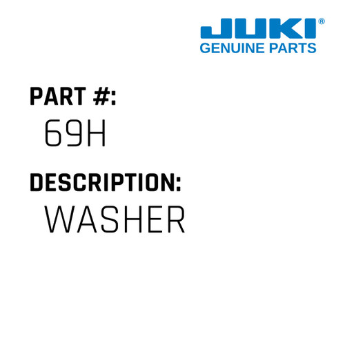 Washer - Juki #69H Genuine Juki Part