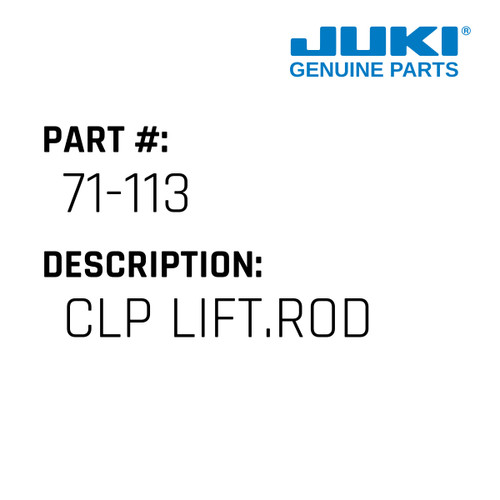 Clp Lift.Rod - Juki #71-113 Genuine Juki Part