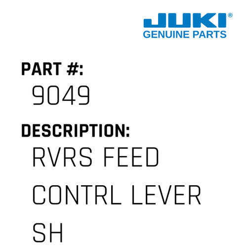 Rvrs Feed Contrl Lever Shft - Juki #9049 Genuine Juki Part