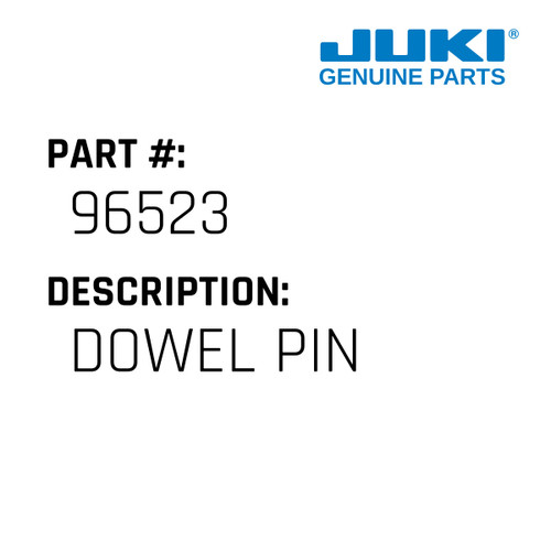 Dowel Pin - Juki #96523 Genuine Juki Part