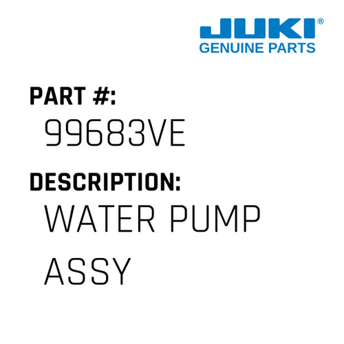 Water Pump Assy - Juki #99683VE Genuine Juki Part