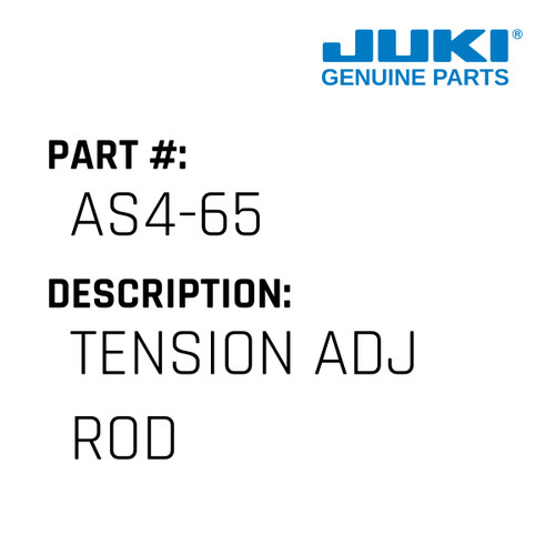 Tension Adj Rod - Juki #AS4-65 Genuine Juki Part