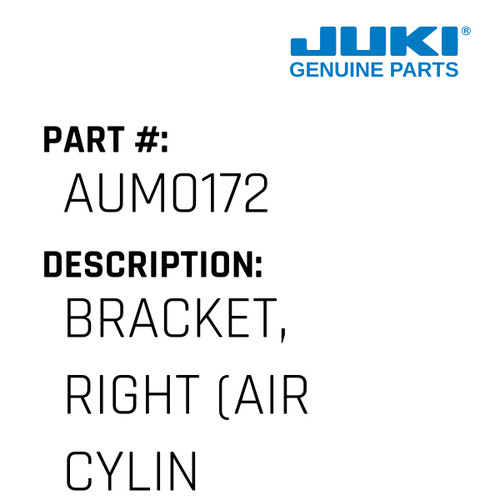 Bracket, Right - Juki #AUM0172 Genuine Juki Part