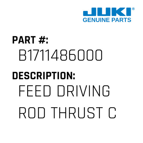 Feed Driving Rod Thrust Collar - Juki #B1711486000 Genuine Juki Part