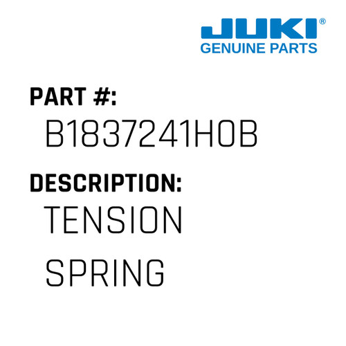 Tension Spring - Juki #B1837241H0B Genuine Juki Part