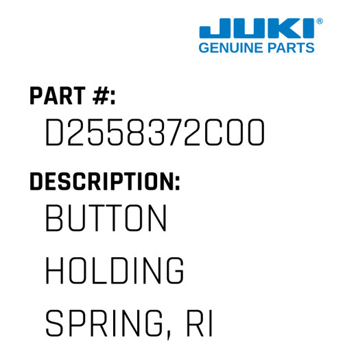 Button Holding Spring, Right - Juki #D2558372C00 Genuine Juki Part