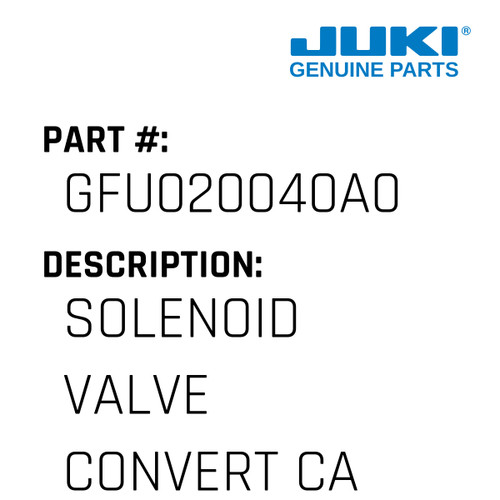 Solenoid Valve Convert Cable - Juki #GFU020040A0 Genuine Juki Part