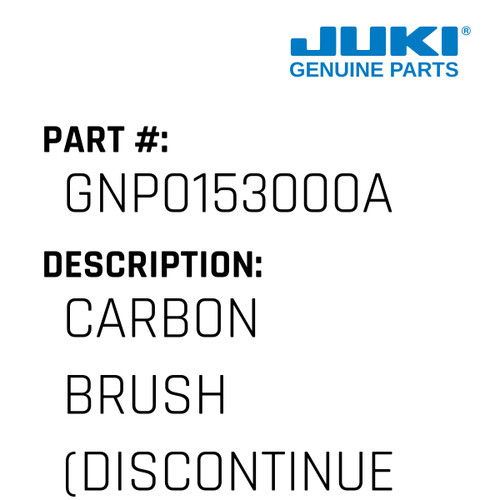 Carbon Brush - Juki #GNP0153000A Genuine Juki Part