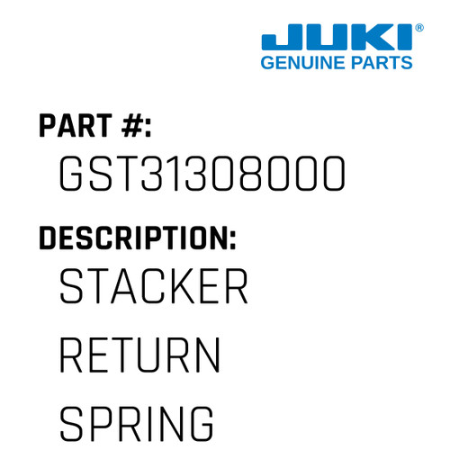 Stacker Return Spring - Juki #GST31308000 Genuine Juki Part