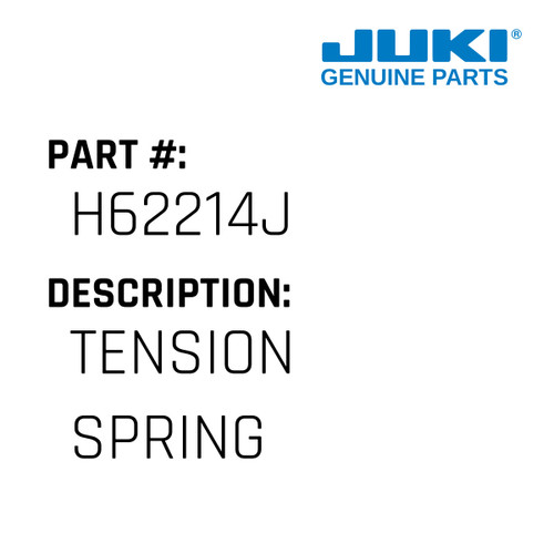 Tension Spring - Juki #H62214J Genuine Juki Part