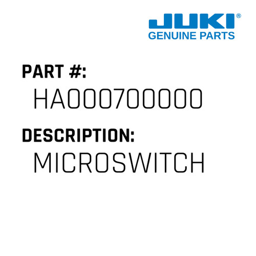 Microswitch - Juki #HA000700000 Genuine Juki Part