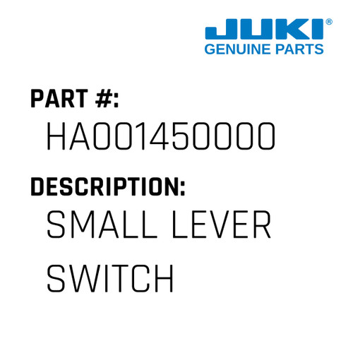 Small Lever Switch - Juki #HA001450000 Genuine Juki Part