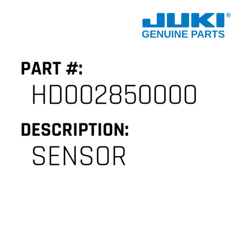 Sensor - Juki #HD002850000 Genuine Juki Part