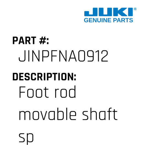 Foot Rod Movable Shaft Spring - Juki #JINPFNA0912 Genuine Juki Part