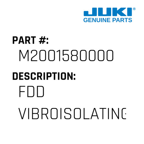 Fdd Vibroisolating Rubber - Juki #M2001580000 Genuine Juki Part