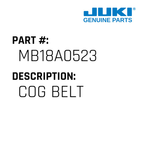Cog Belt - Juki #MB18A0523 Genuine Juki Part
