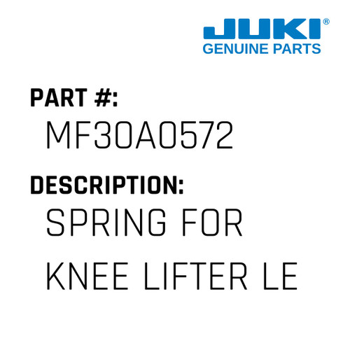 Spring - Juki #MF30A0572 Genuine Juki Part