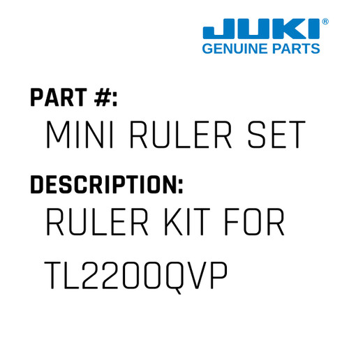 Ruler Kit - Juki #MINI RULER SET Genuine Juki Part