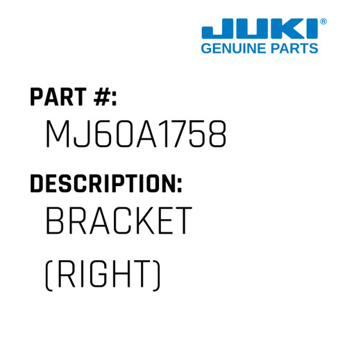 Bracket - Juki #MJ60A1758 Genuine Juki Part