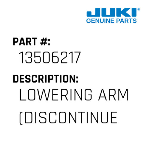 Lowering Arm - Juki #13506217 Genuine Juki Part