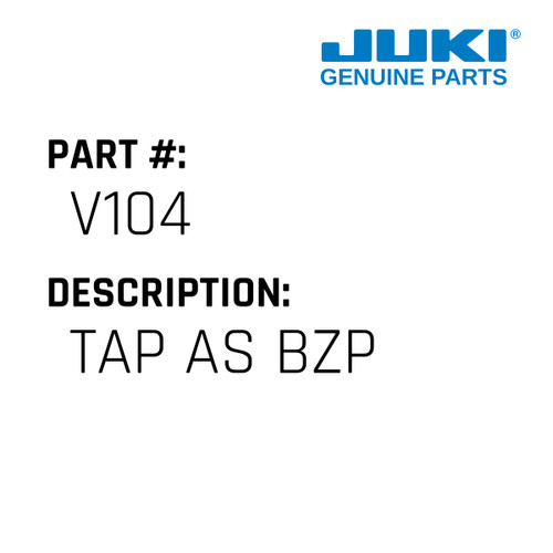 Tap As Bzp - Juki #V104 Genuine Juki Part