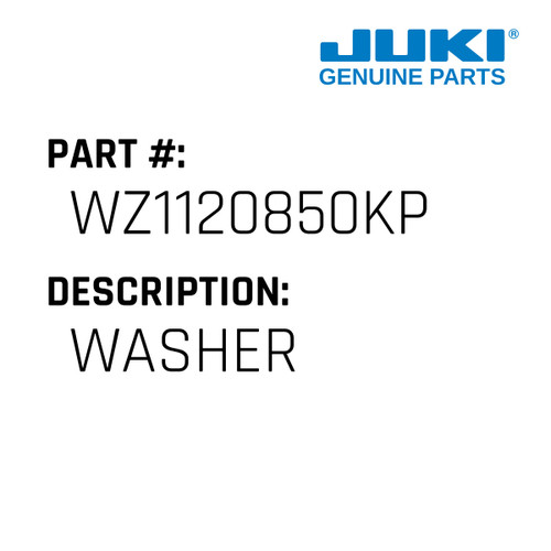 Washer - Juki #WZ1120850KP Genuine Juki Part