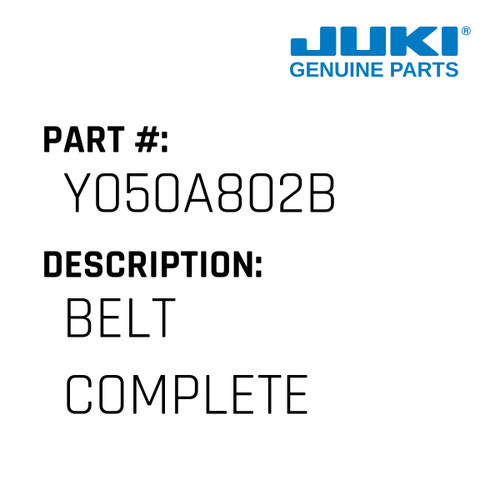 Belt Complete - Juki #Y050A802B Genuine Juki Part