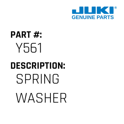 Spring Washer - Juki #Y561 Genuine Juki Part