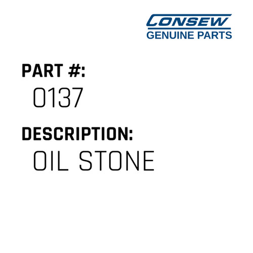 Oil Stone - Consew #0137 Genuine Consew Part
