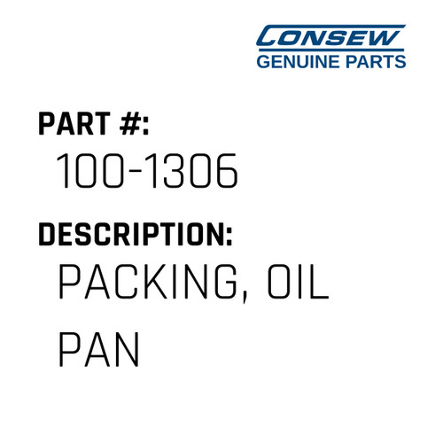 Packing, Oil Pan - Consew #100-1306 Genuine Consew Part