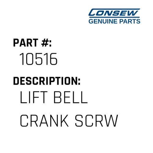 Lift Bell Crank Scrw - Consew #10516 Genuine Consew Part