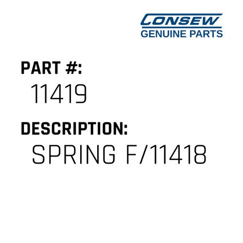 Spring F/11418 - Consew #11419 Genuine Consew Part