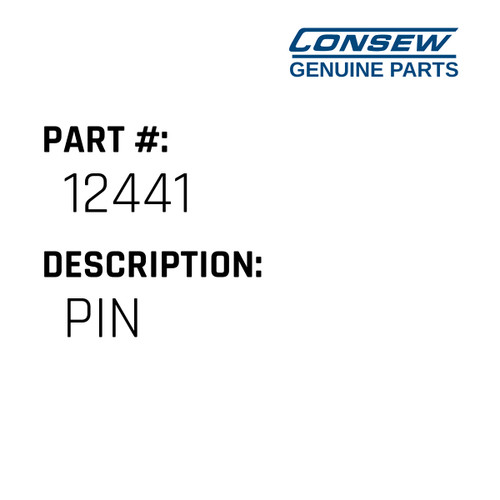 Pin - Consew #12441 Genuine Consew Part