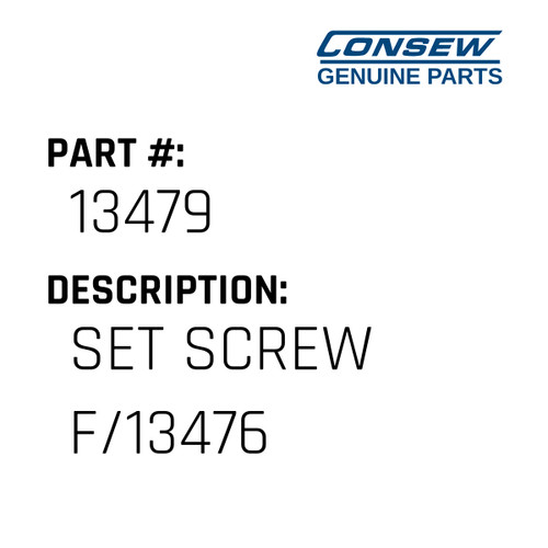 Set Screw F/13476 - Consew #13479 Genuine Consew Part