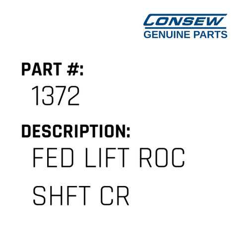 Fed Lift Roc Shft Cr - Consew #1372 Genuine Consew Part