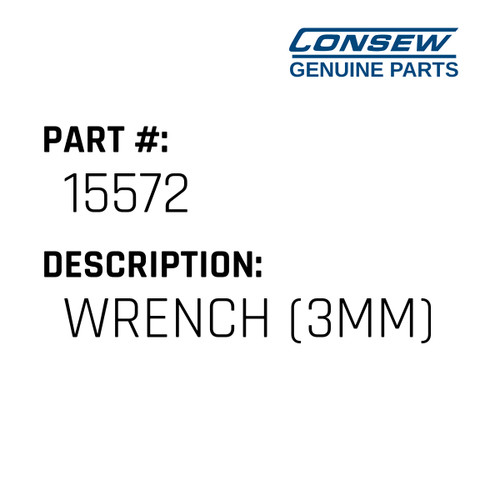 Wrench - Consew #15572 Genuine Consew Part