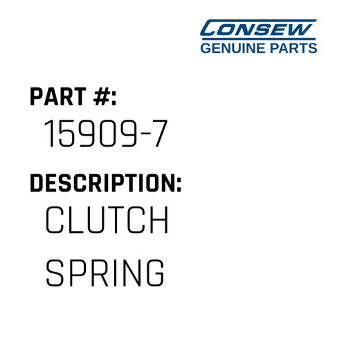 Clutch Spring - Consew #15909-7 Genuine Consew Part