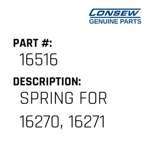 Spring For 16270, 16271 - Consew #16516 Genuine Consew Part