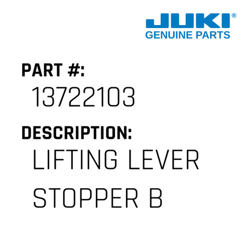 Lifting Lever Stopper B - Juki #13722103 Genuine Juki Part