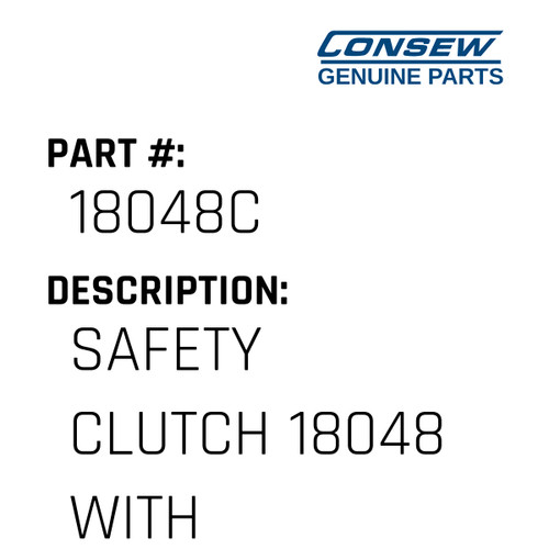 Safety Clutch 18048 With 18047 - Consew #18048C Genuine Consew Part