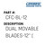Dual Movable Blades-12" - Consew #CFC-BL-12 Genuine Consew Part