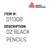 Dz Black Pencils - Avery-Dennison #D11308