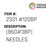 (860#3Bp) Needles - Organ Needle #2331 #120BP