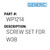 Screw Set For W38 - Generic #WP1214